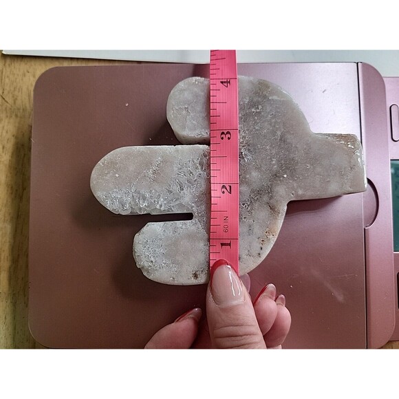 Pink Amethyst Druzy Cactus Pink Crystal - 1lb 470 G- 5in Brazil - Picture 9 of 9